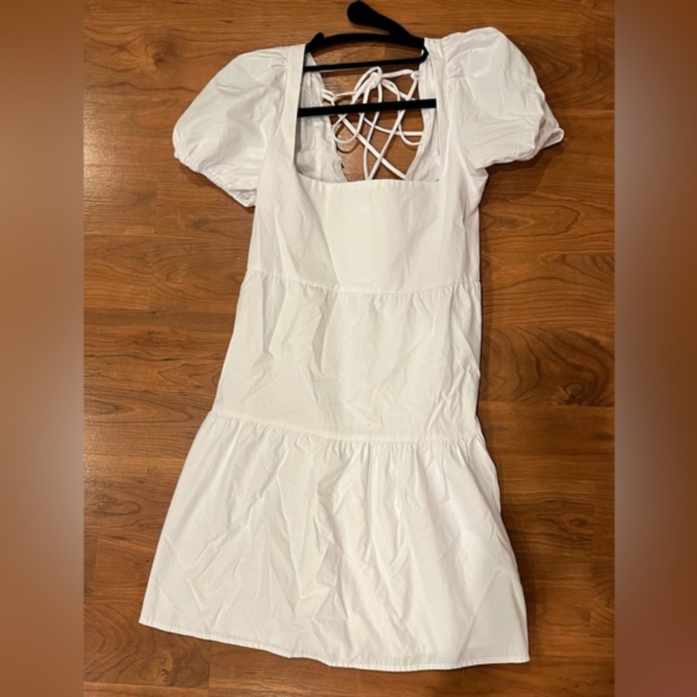 Baby doll cap sleeve dress